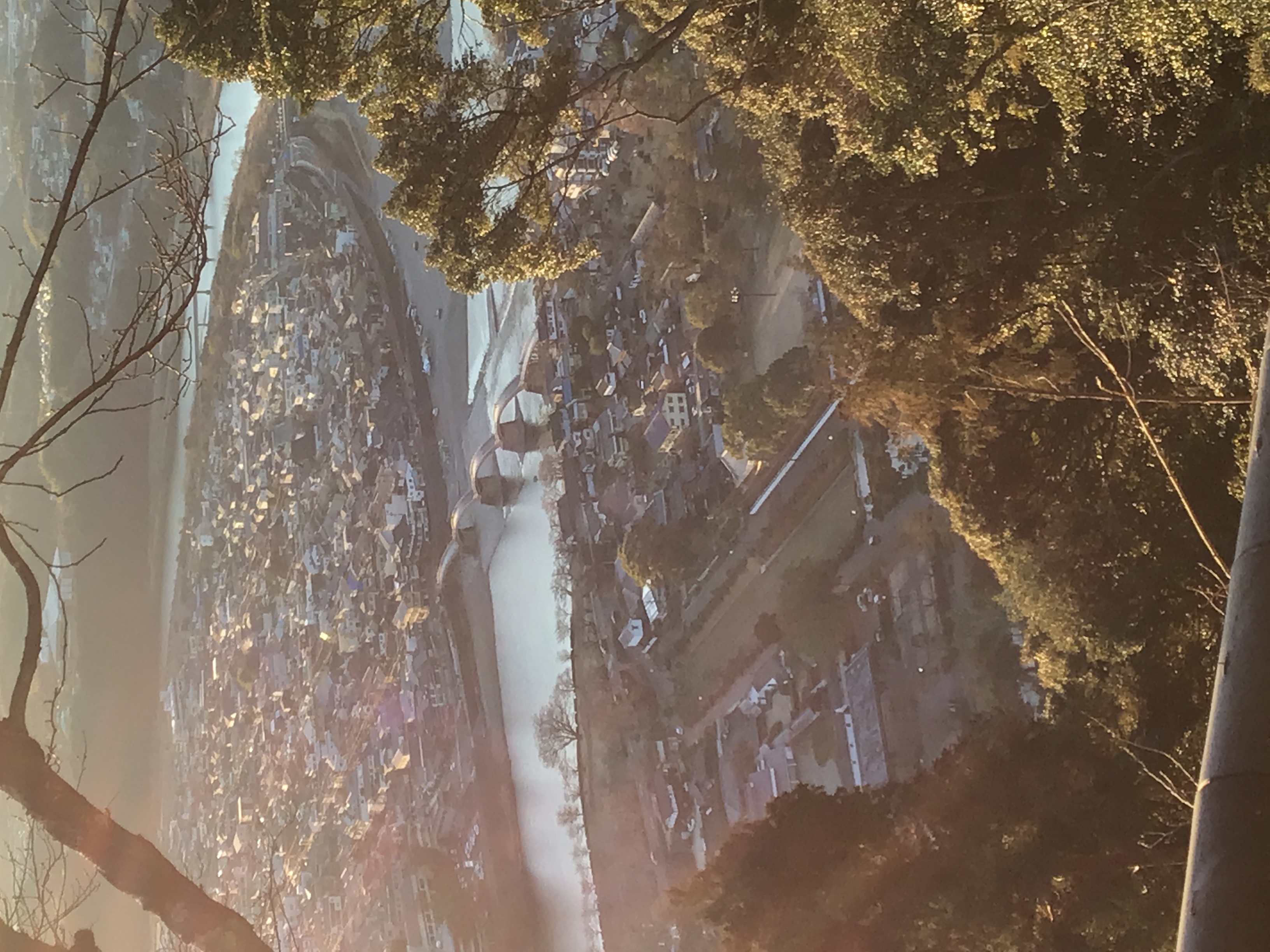 Kintaikyo bridge from the top of the mountain
